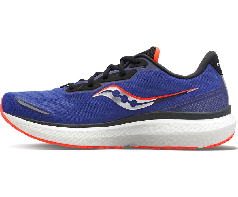 Saucony Triumph 19 Pohodni Čevlji Moški Modre | 760-50663