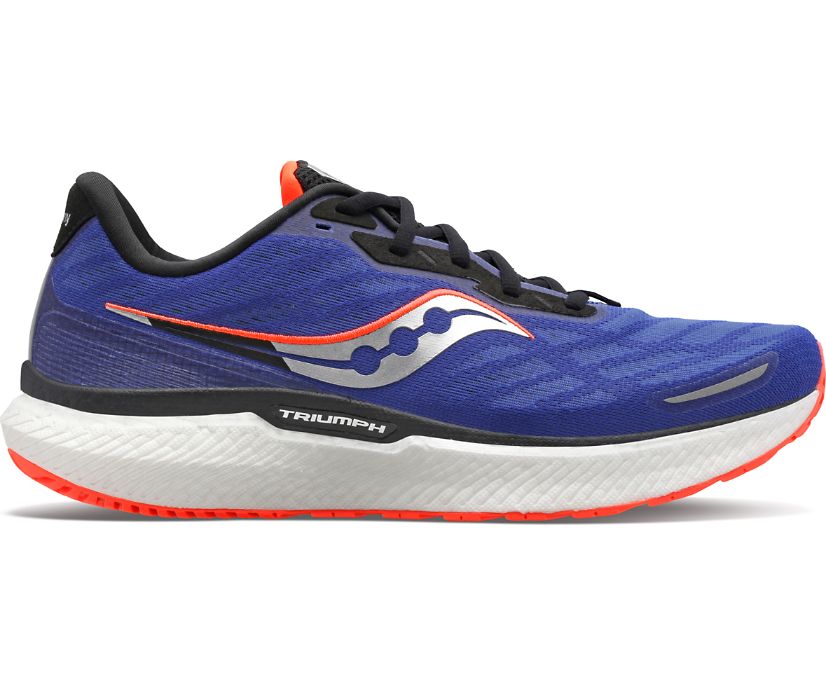 Saucony Triumph 19 Pohodni Čevlji Moški Modre | 760-50663