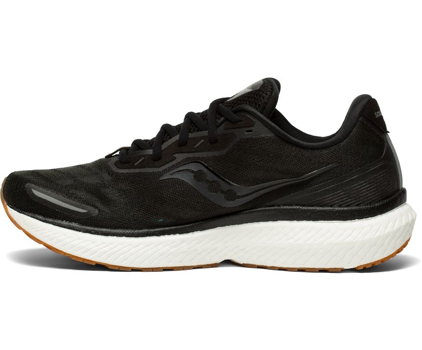 Saucony Triumph 19 Pohodni Čevlji Moški Črne | 782-55898