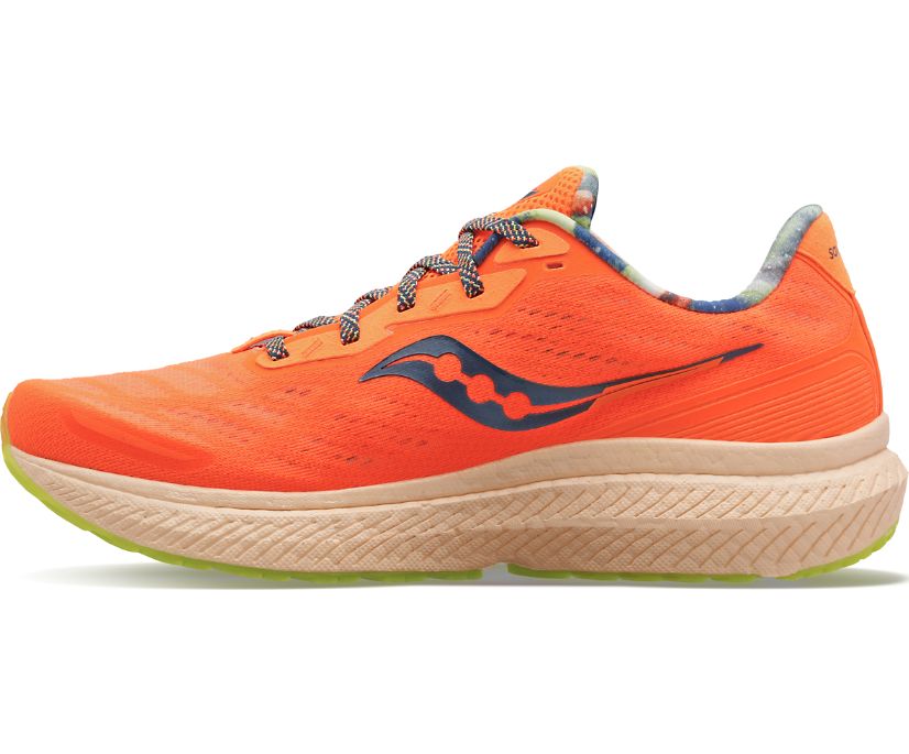 Saucony Triumph 19 Pohodni Čevlji Moški Oranžne Temno Modre | 845-82369