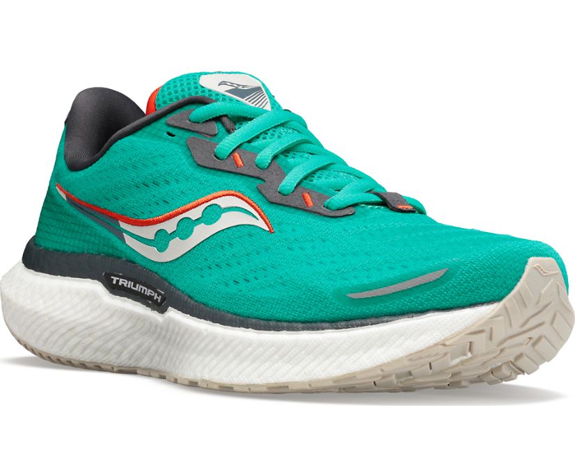 Saucony Triumph 19 Pohodni Čevlji Ženske Zelene | 671-34650