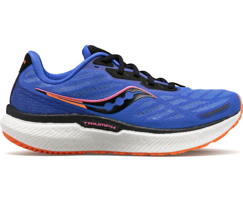 Saucony Triumph 19 Pohodni Čevlji Ženske Modre | 797-34645