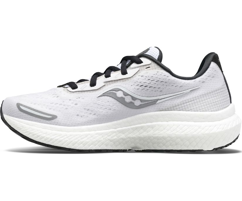 Saucony Triumph 19 Reflexion Tekaški Čevlji Ženske Črne Bele | 516-79186