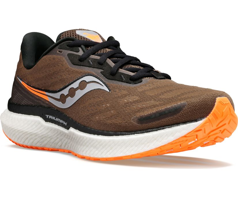 Saucony Triumph 19 Tekaški Čevlji Moški Olivno Zelene | 773-51890