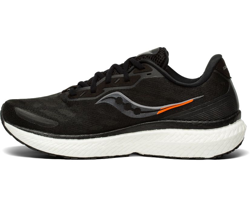 Saucony Triumph 19 Tekaški Čevlji Moški Črne Bele | 816-73739