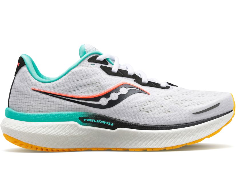 Saucony Triumph 19 Tekaški Čevlji Ženske Bele | 230-54247