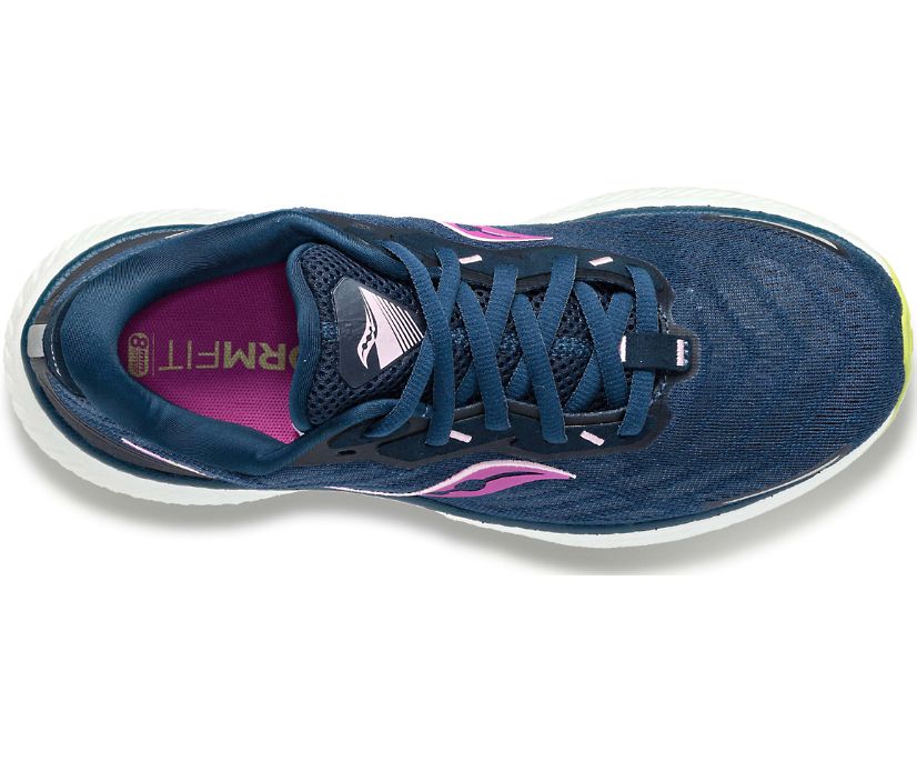 Saucony Triumph 19 Tekaški Čevlji Ženske Modre | 956-52423