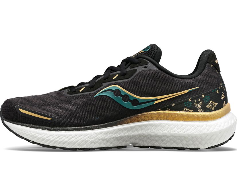 Saucony Triumph 19 Tokyo Amulet Tekaški Čevlji Ženske Črne Zelene | 248-64904