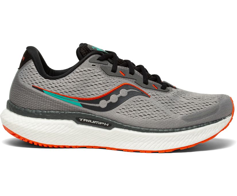 Saucony Triumph 19 Wide Pohodni Čevlji Moški Sive Črne | 458-70457