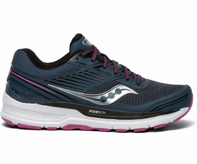 Saucony Echelon 8 Wide Tekaški Čevlji Ženske Temno Modre Vijolične | 632-59084