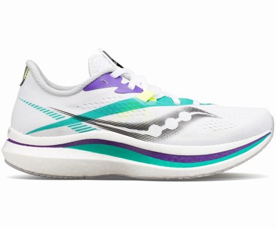 Saucony Endorphin Pro 2 Tekaški Čevlji Ženske Bele Zelene Vijolične | 606-53151