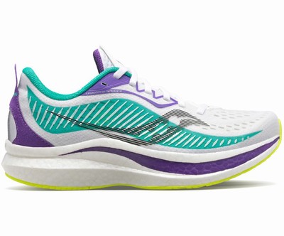 Saucony Endorphin Speed 2 Tekaški Čevlji Ženske Bele Zelene Vijolične | 379-16289