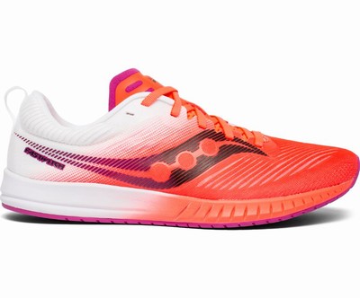 Saucony Fastwitch 9 Tekaški Čevlji Ženske Bele | 588-55093