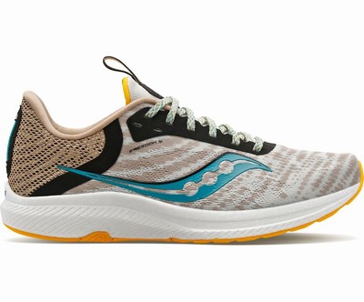 Saucony Freedom 5 Tekaški Čevlji Ženske Bele Sive | 282-16979