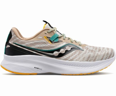 Saucony Guide 15 Pohodni Čevlji Moški Bele Sive Črne | 540-68460