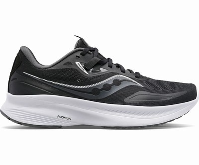 Saucony Guide 15 Pohodni Čevlji Moški Črne Bele | 564-33521