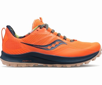 Saucony Peregrine 12 Pohodni Čevlji Ženske Oranžne Modre | 580-66527