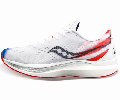 Saucony Stars & Stripes Endorphin Speed 2 Tekaški Čevlji Ženske Rdeče Bele Modre | 839-28014