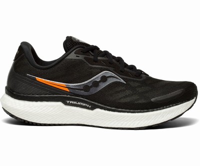 Saucony Triumph 19 Tekaški Čevlji Moški Črne Bele | 816-73739