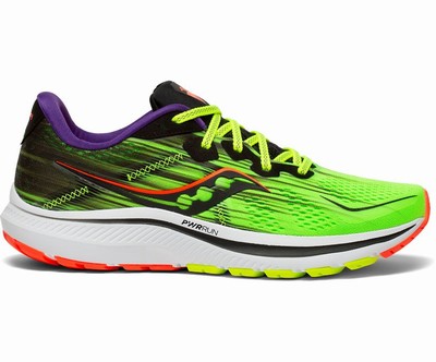 Saucony VIZIPRO Omni 20 Tekaški Čevlji Moški Zelene Rdeče Vijolične | 950-88739